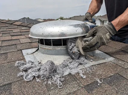 Cleaning Dryer Vent On Roof in Lomita