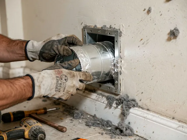 Professional dryer vent repair and installation by Lomita Dryer Vent Cleaning in Lomita